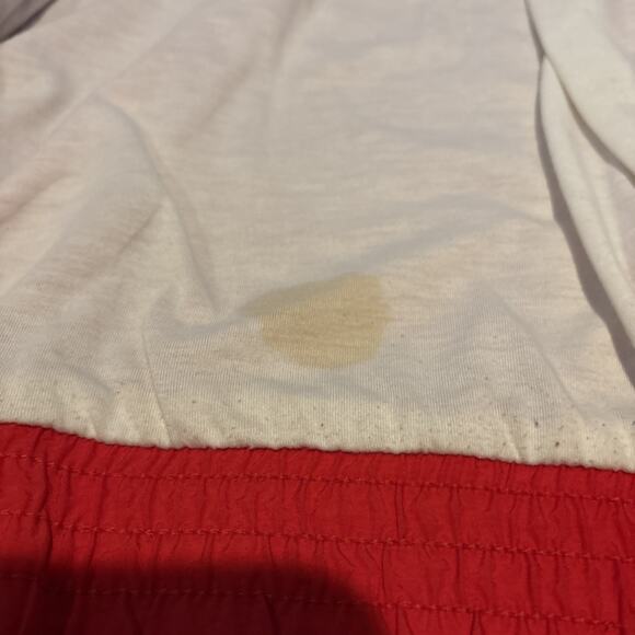 90s 80s Vintage Mens L ADIDAS ORIGINALS Nylon Red Running Track Jacket - Picture 12 of 16